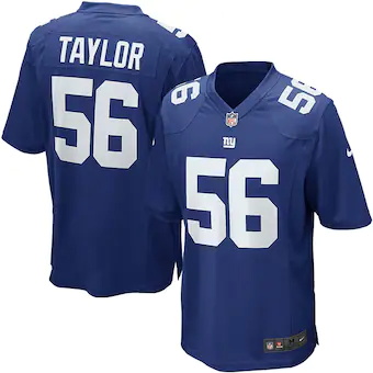 mens new york giants lawrence taylor nike royal blue retire